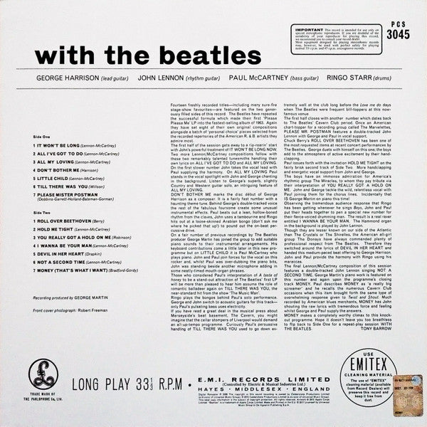 Beatles, The : With The Beatles (LP,Album,Reissue,Remastered,Stereo)