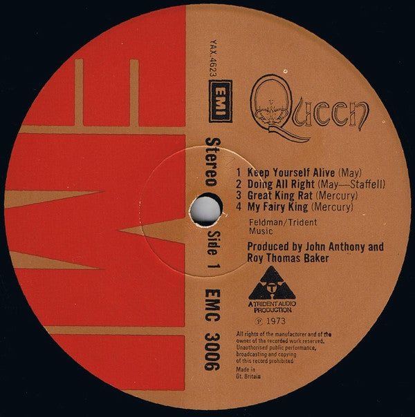 Queen : Queen (LP,Album,Stereo)