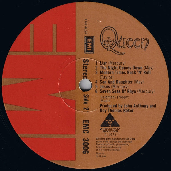 Queen : Queen (LP,Album,Stereo)